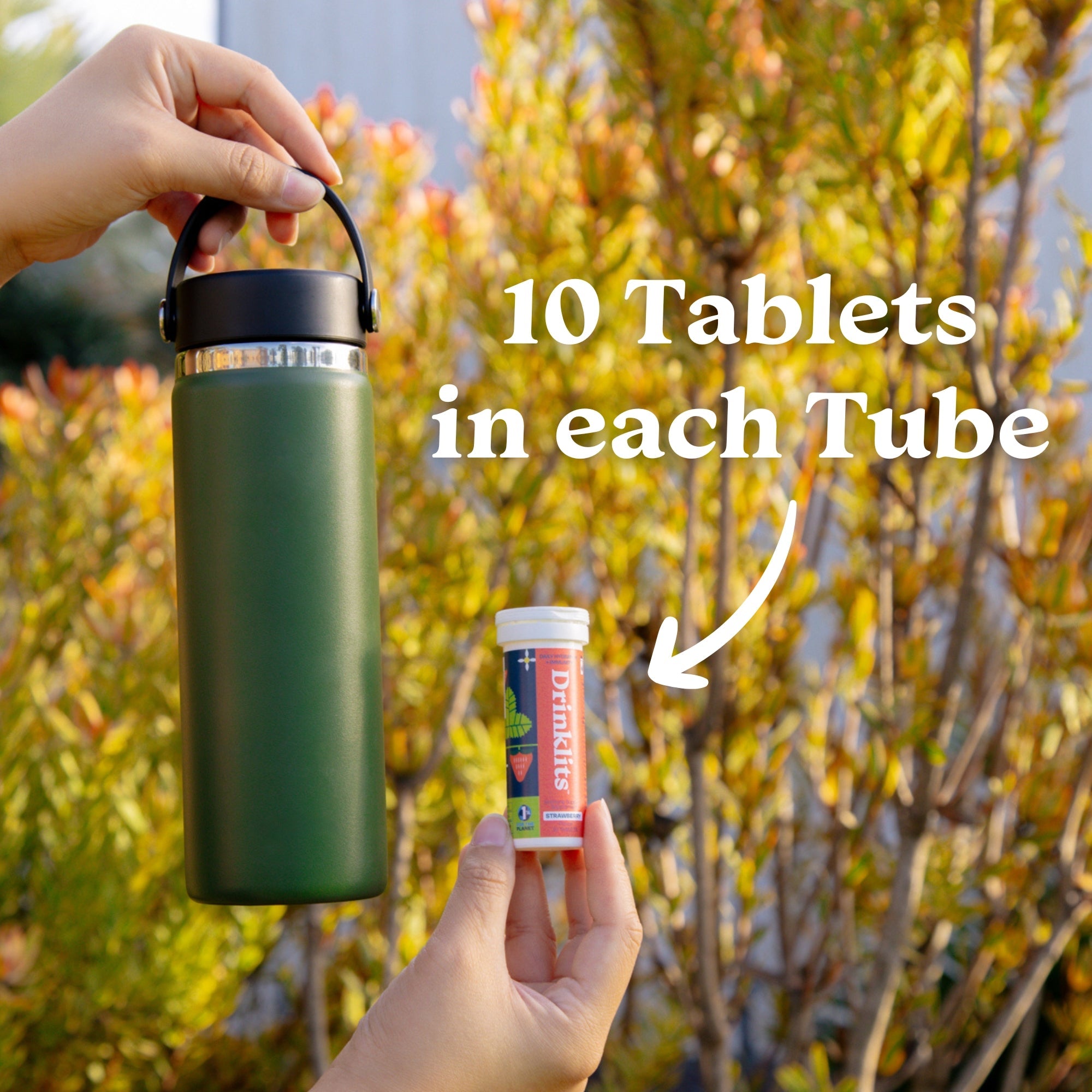 Strawberry Daily Immune Support Tablets (6) Tube Bundle