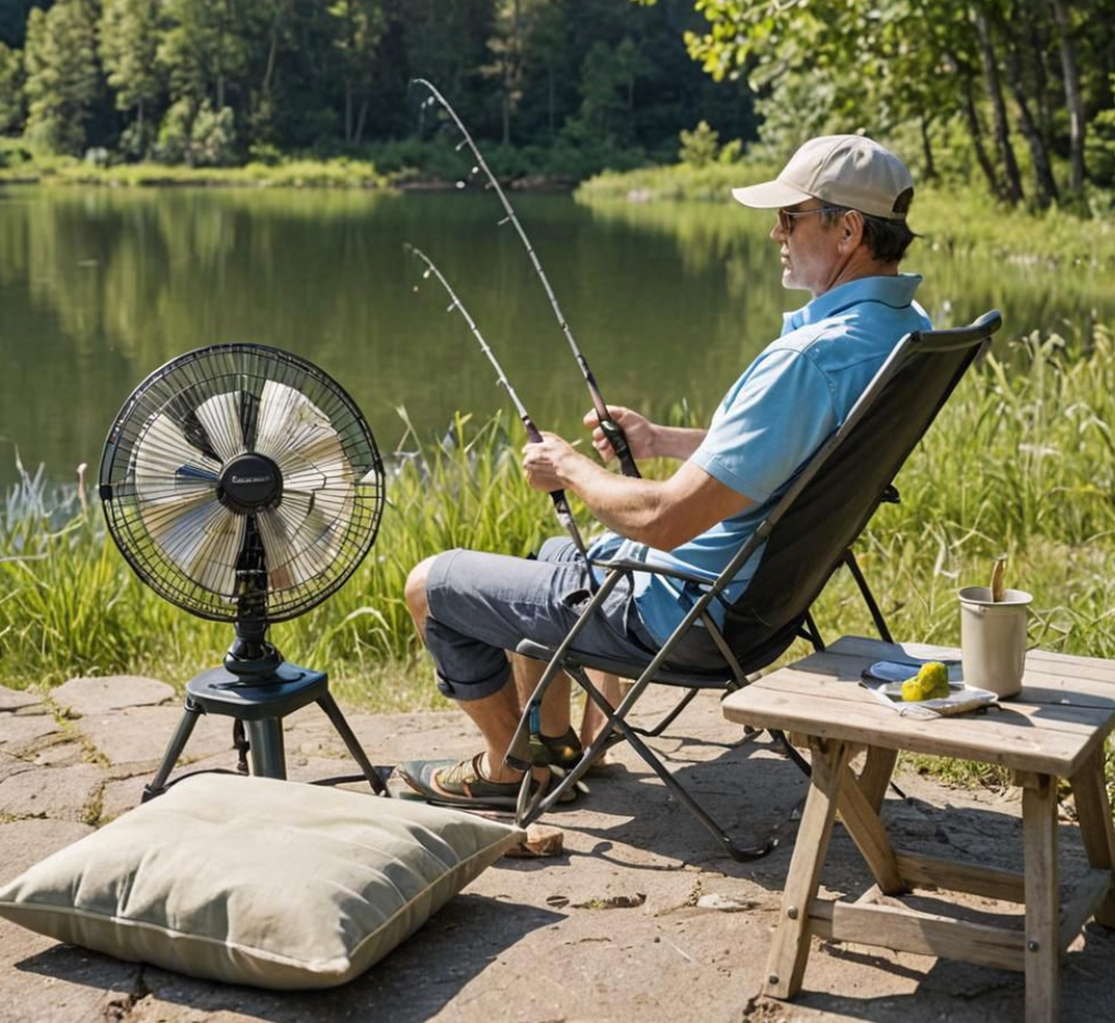 LITEGUEST Cooling Fan Seat Cushion Portable Air Circulation Pad Gear