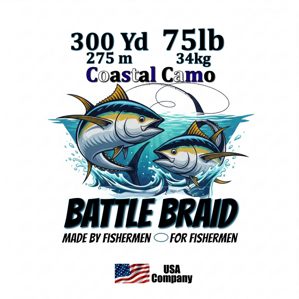COASTAL CAMO 300YRD SPOOL 8x PE