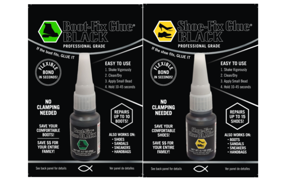 Boot-Fix and Shoe-Fix Glues 2-packs