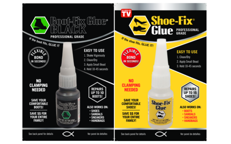Boot-Fix and Shoe-Fix Glues 2-packs