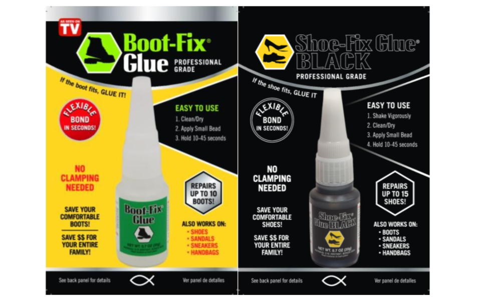 Boot-Fix and Shoe-Fix Glues 2-packs