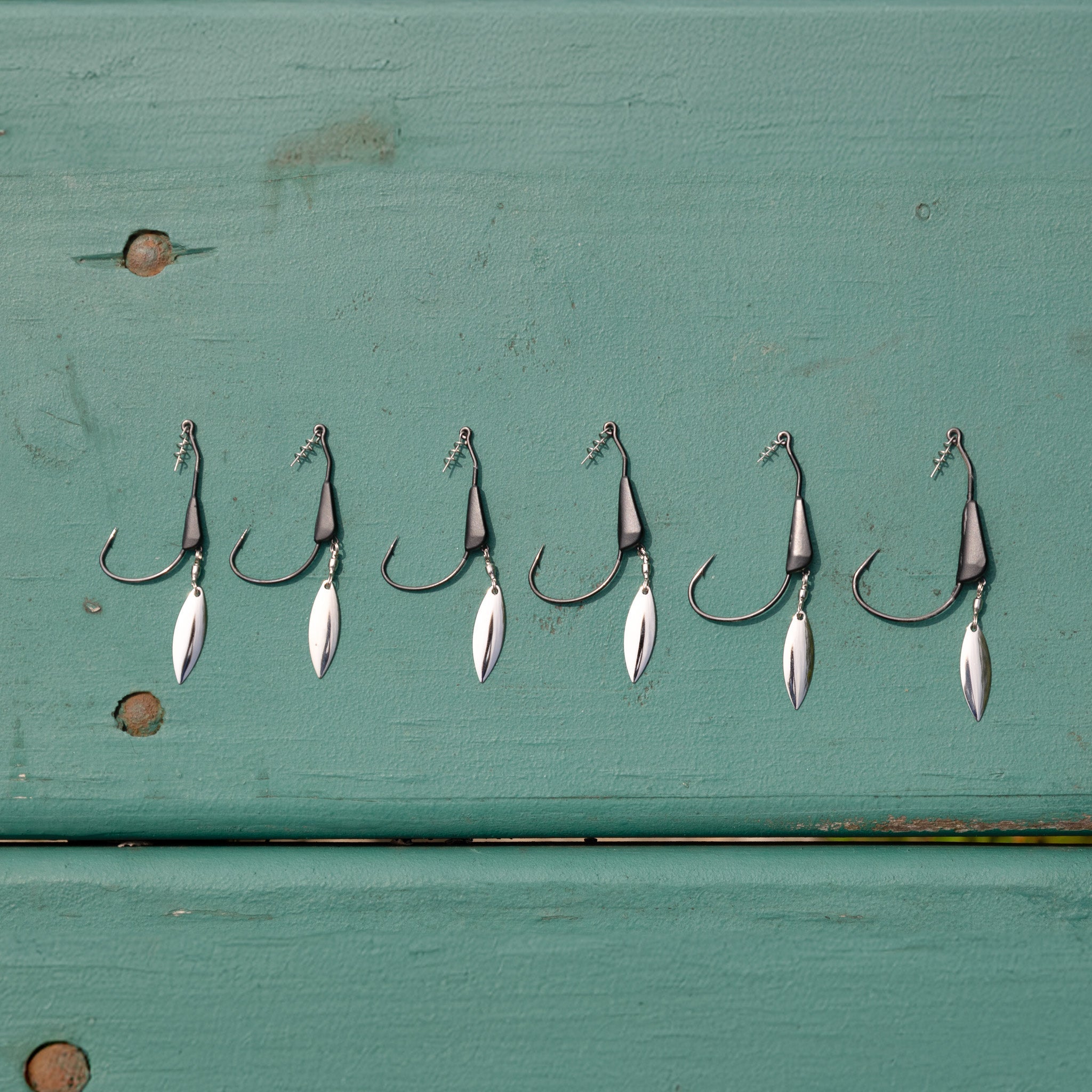 Reaction Tackle Bladed/Tungsten Weighted Swimbait Hooks- 3-Pack