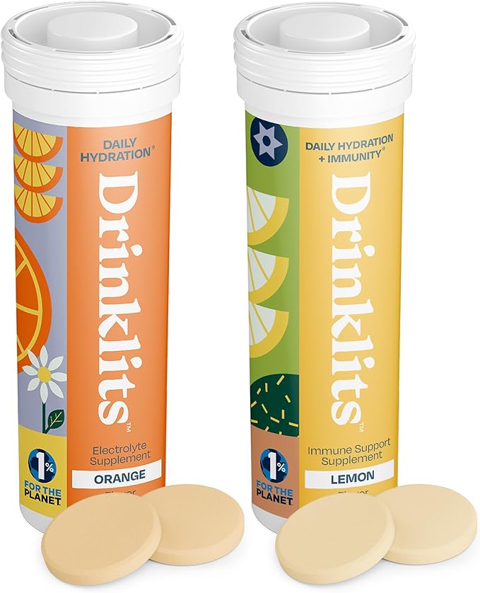 Orange Daily Hydration & Lemon Daily Immune Support (2) Tube Combo Pack
