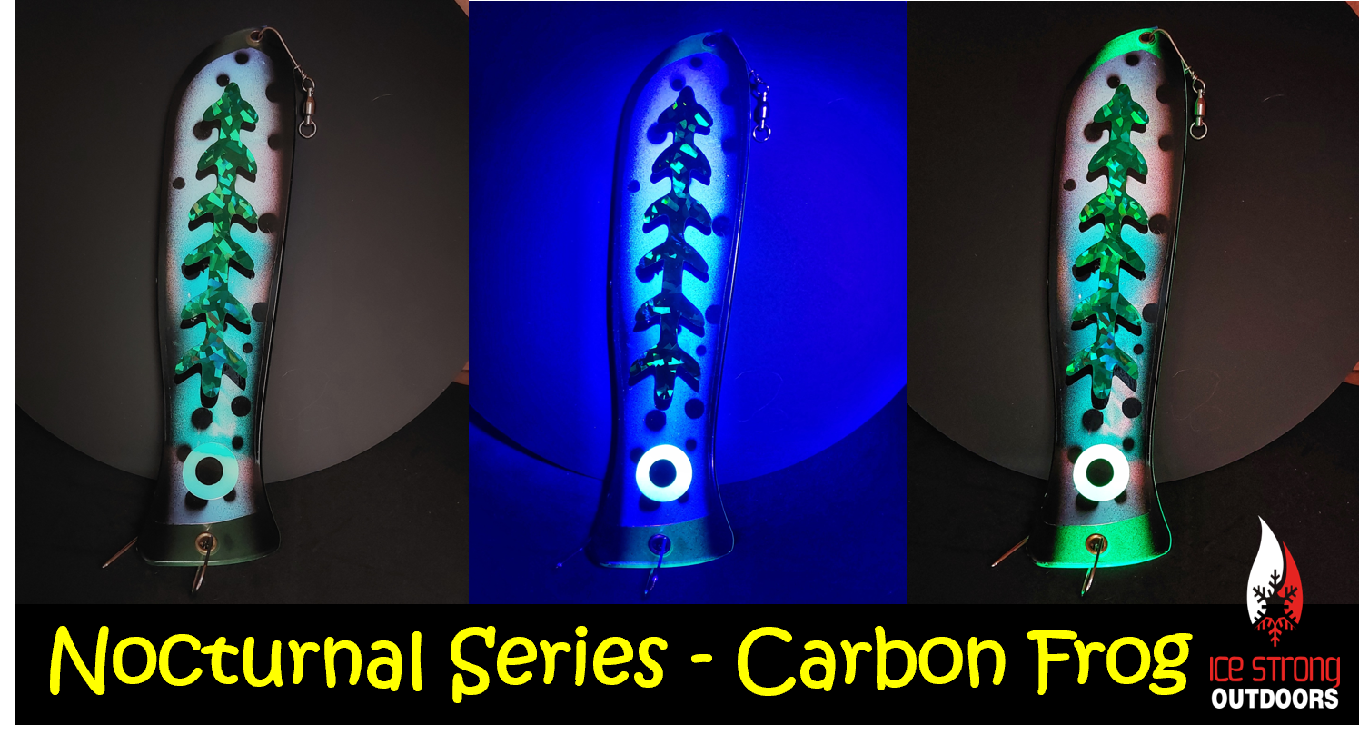 END OF SEASON SALE!    10" Glow Dual Fin Fishblade NOCTURNAL SERIES!