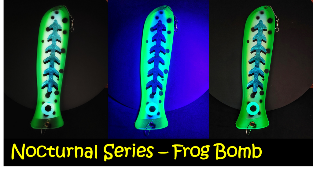 END OF SEASON SALE!    10" Glow Dual Fin Fishblade NOCTURNAL SERIES!