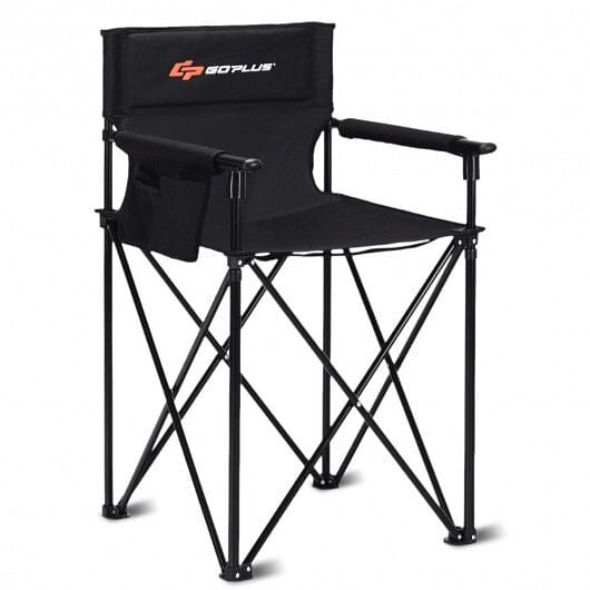Portable 38 Inch Oversized High Camping Fishing Folding Chair-2