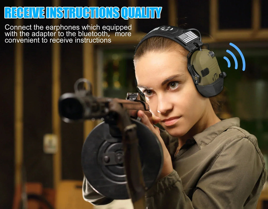 Bluetooth 5.1 Anti-Noise Tactical Shooting Headset-4