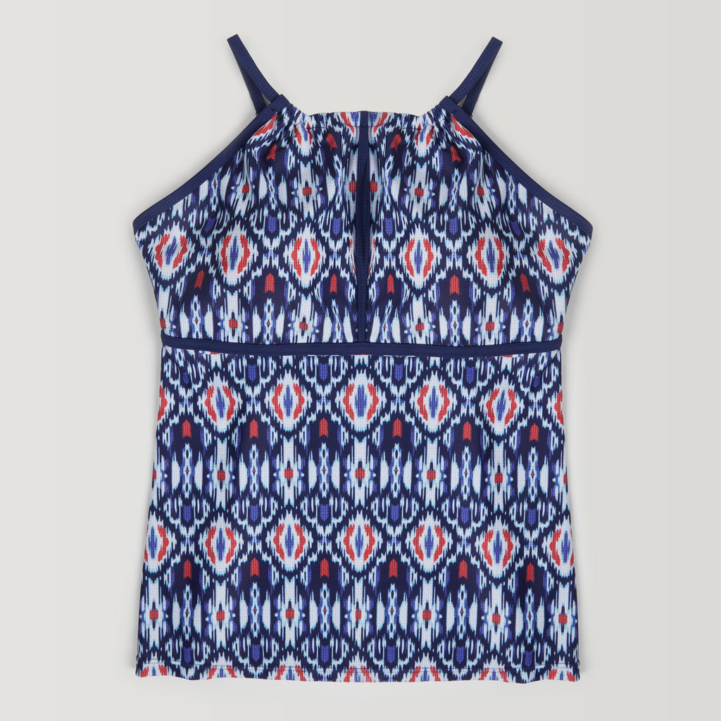 Women's Cascade Ikat 2-in-1 Keyhole Tankini Top