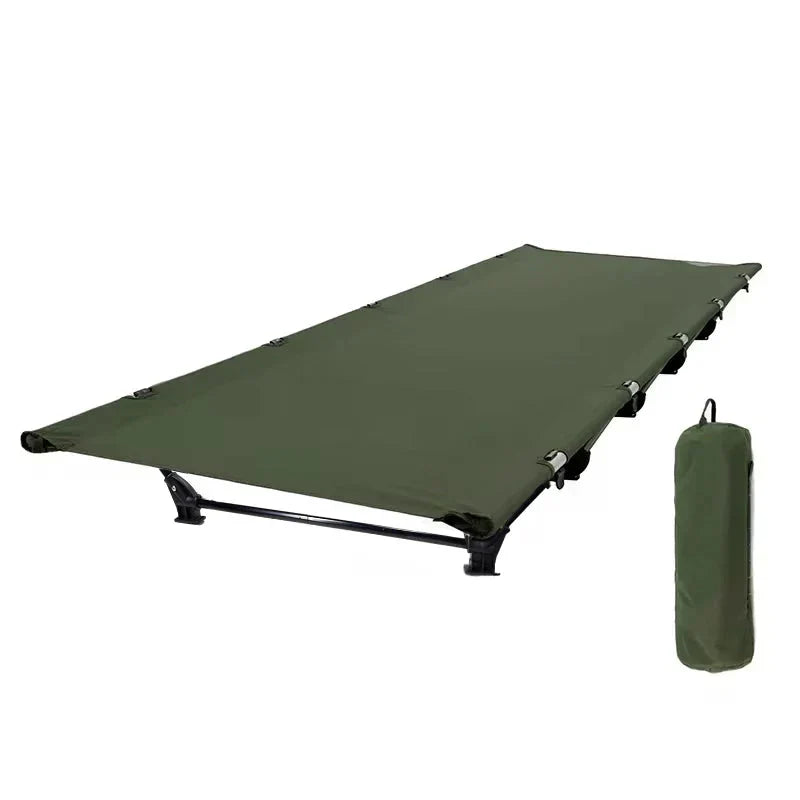 Portable Camping Cot Compact Folding Bed Green-0