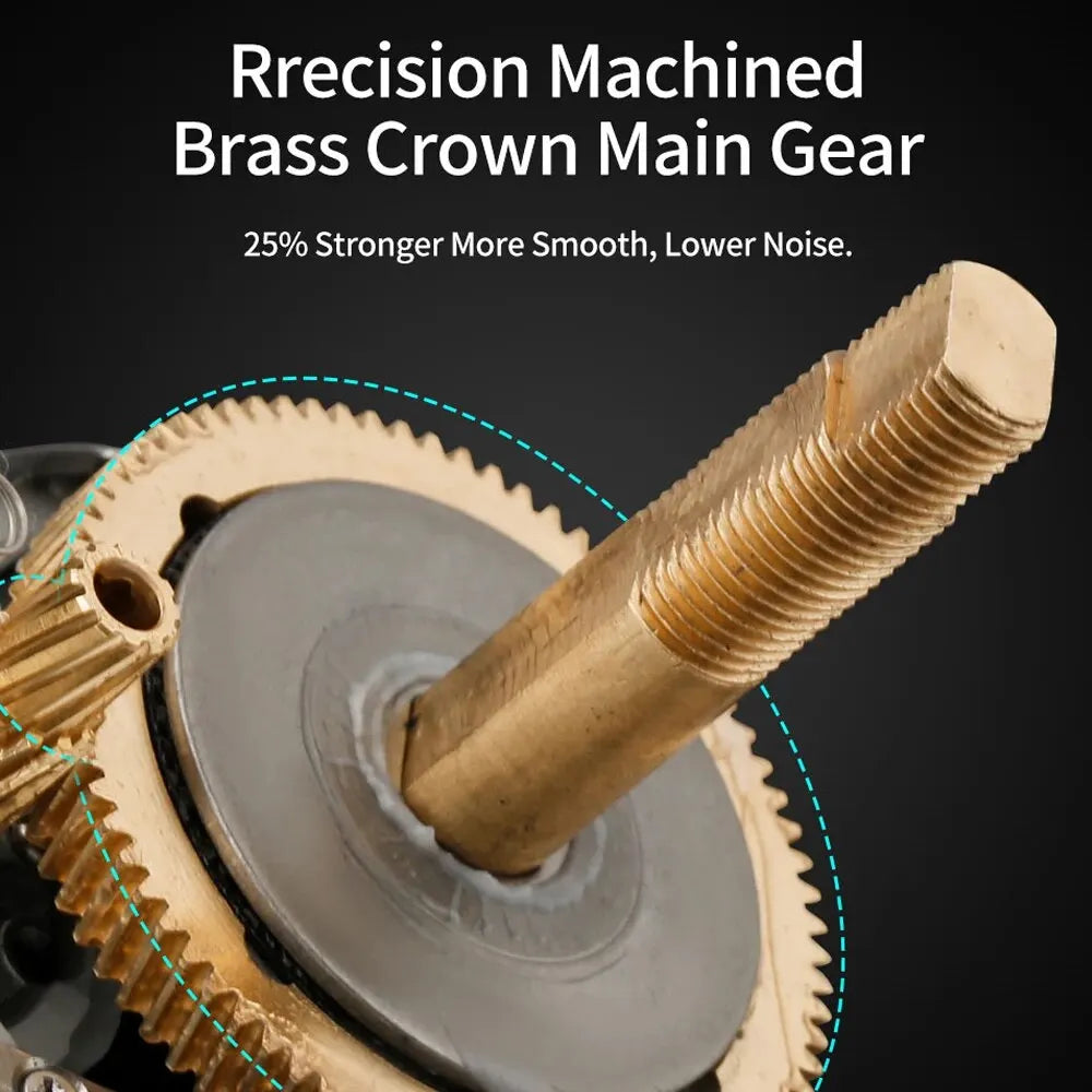 Fishing Reel 8kg Max Drag Right-Handed Red-4