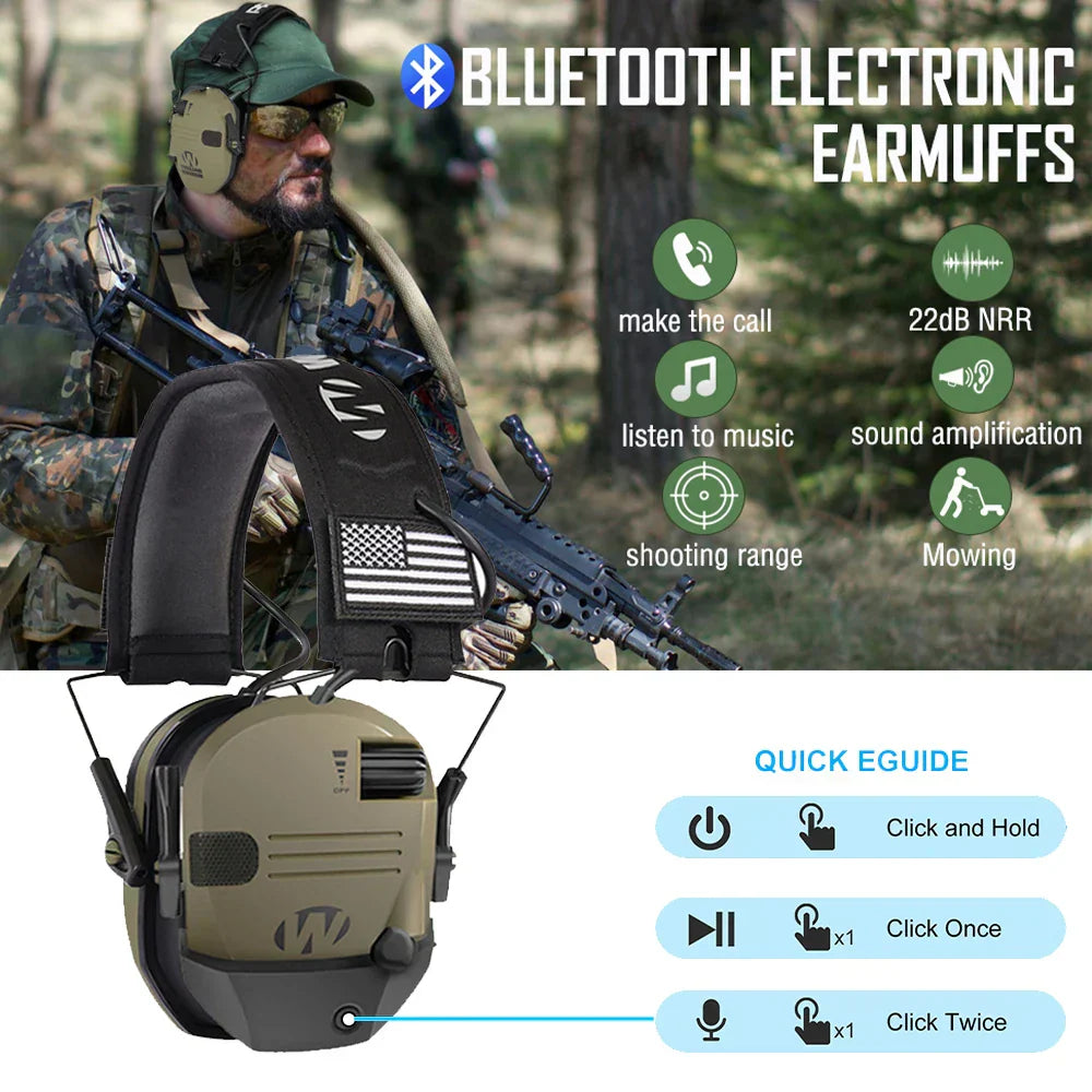 Bluetooth 5.1 Anti-Noise Tactical Shooting Headset-1