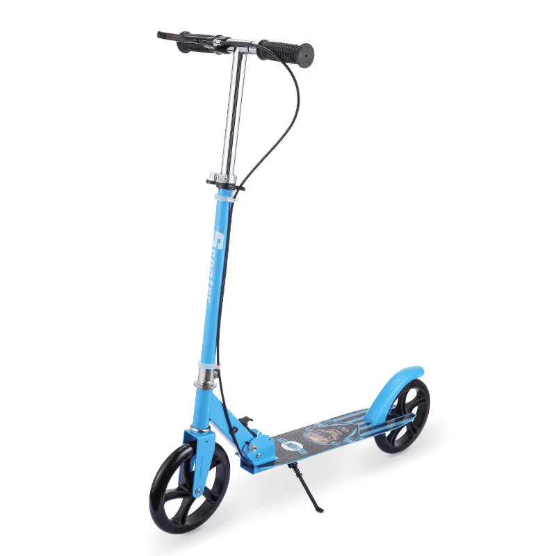 Foldable Adult Kick Scooter – Portable Scooter with Handbrake