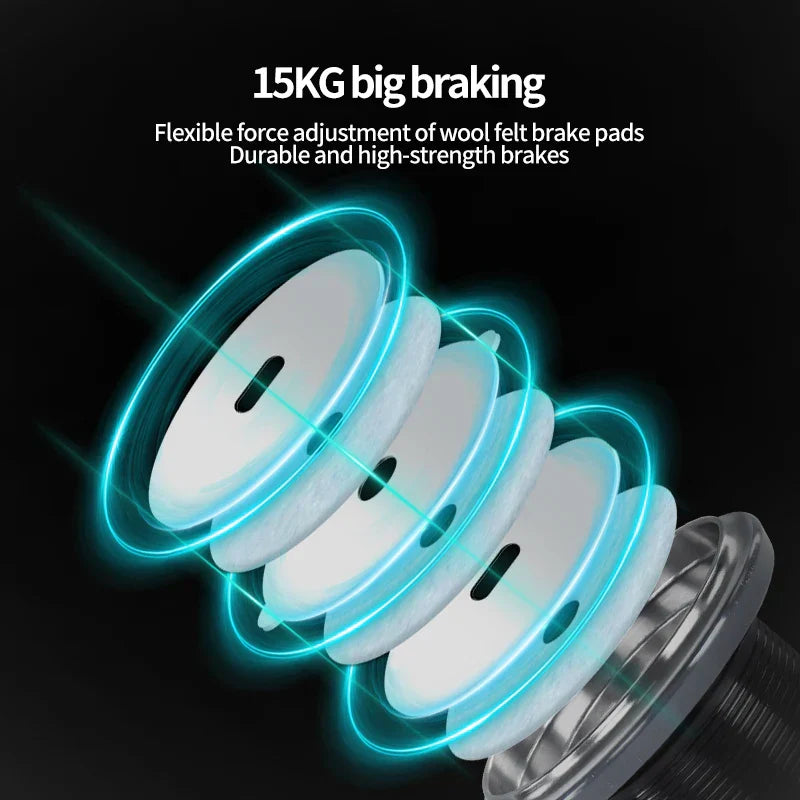 7000 Series Saltwater Spinning Reel 5KG Drag Silver-3