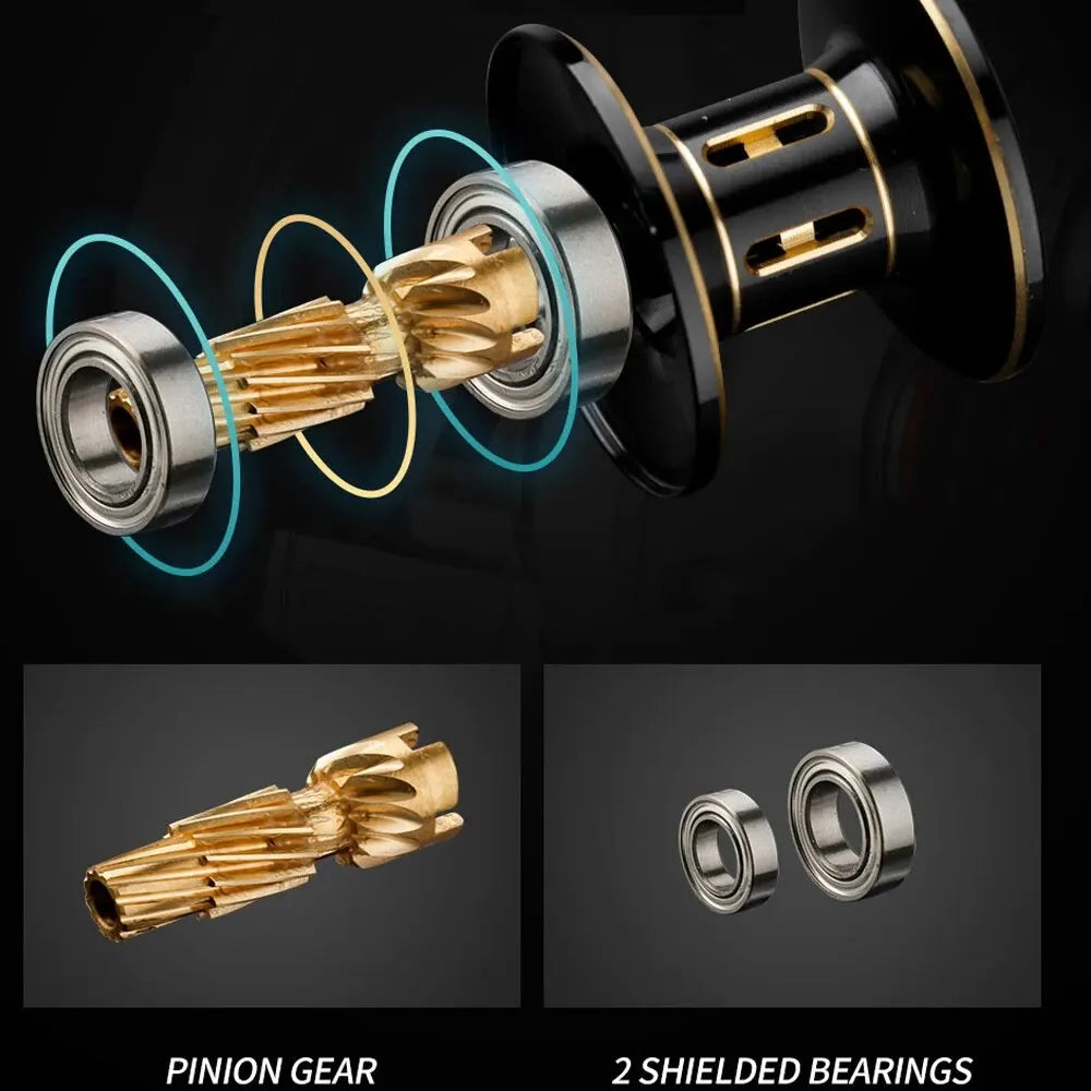 Fishing Reel 8kg Max Drag Right-Handed Red-3