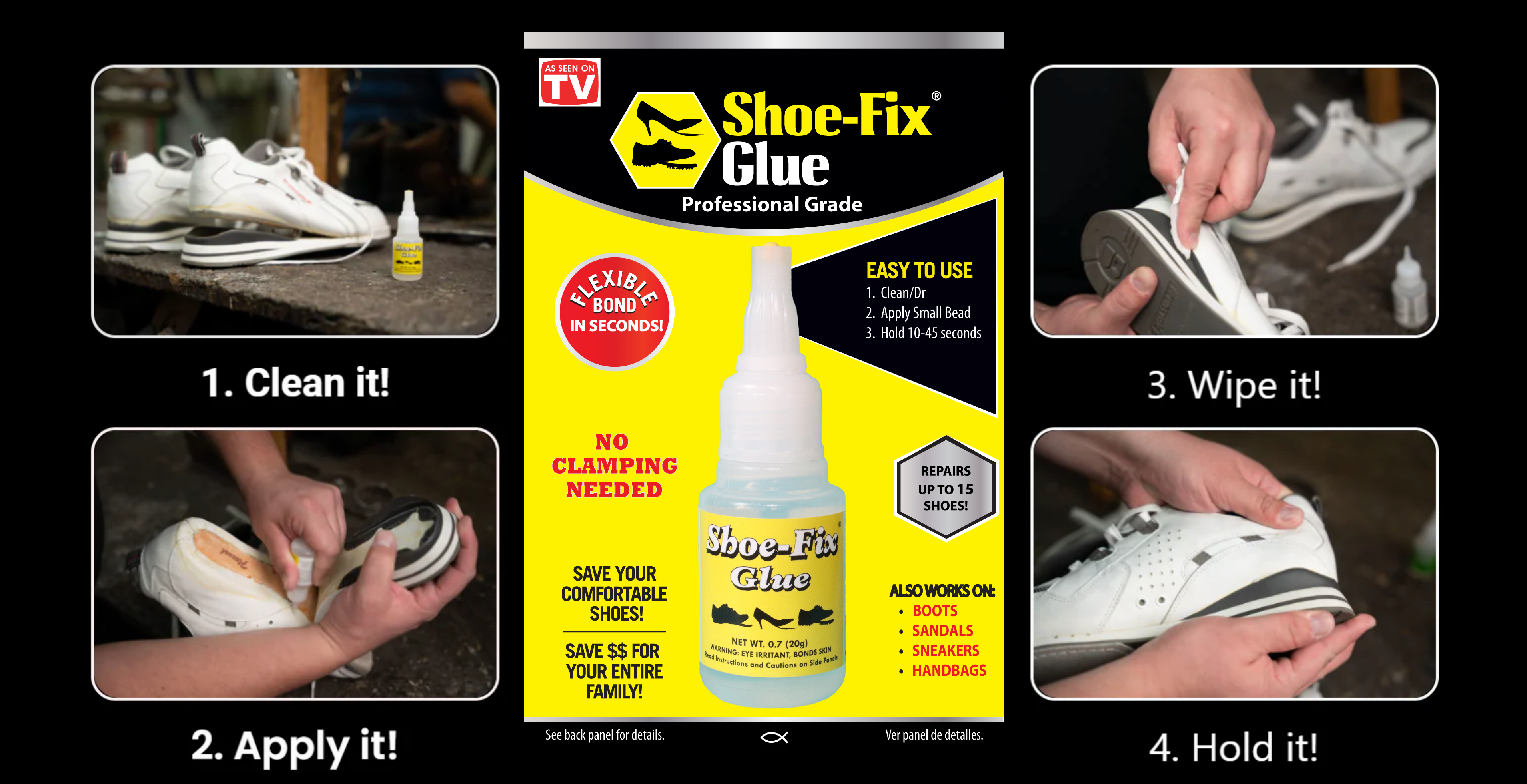Shoe-Fix Glue Professional Grade Repair Adhesive (20g)