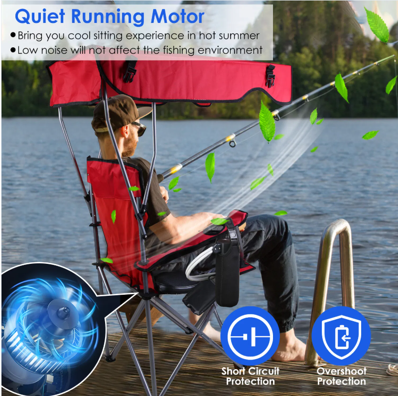 LITEGUEST Cooling Fan Seat Cushion Portable Air Circulation Pad Gear